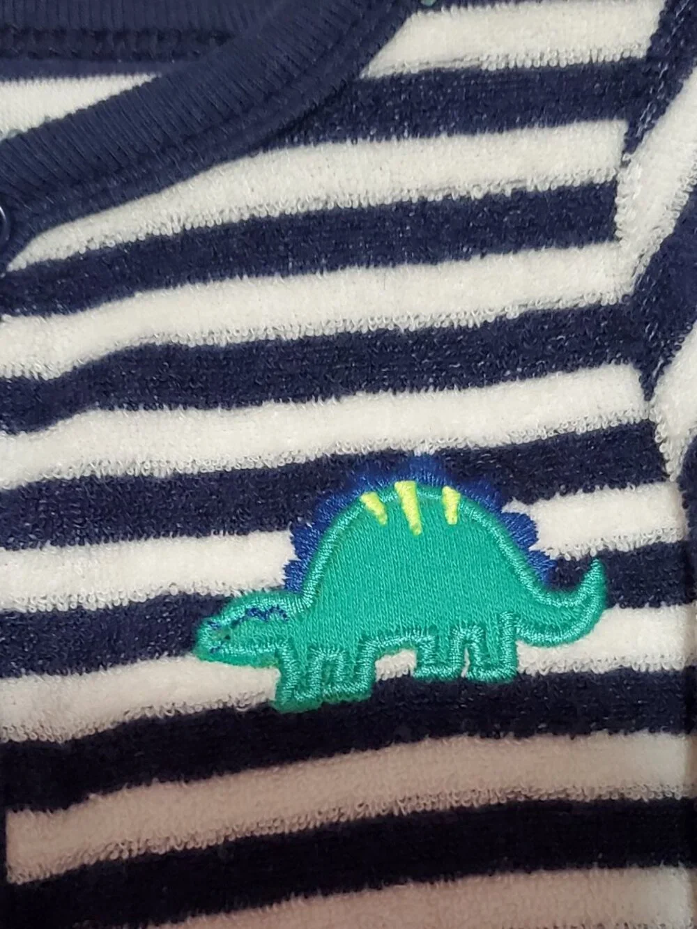 Carter's Terry Snap Onesie with Dinosaur